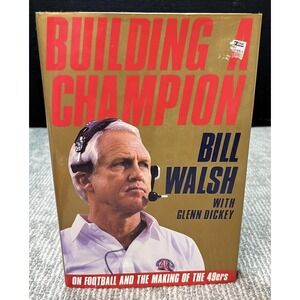 Vintage Building A Champion Bill Walsh 49ers St Martins Press Gold HC 1990 NFL